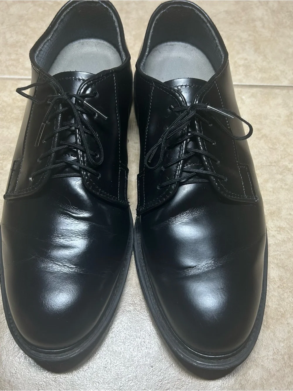 Altama Oxford Dress Shoes Mens Size 9.5D Black Leather Military Police Uniform
